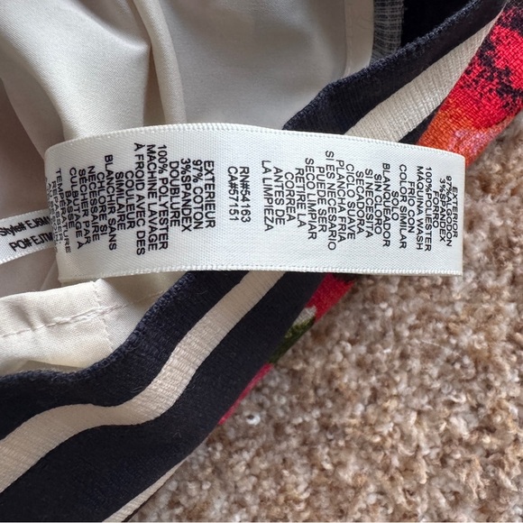 Eliza J. Multi Floral Print Fit Flare Sleeveless Dress Size 4 - Picture 6 of 6